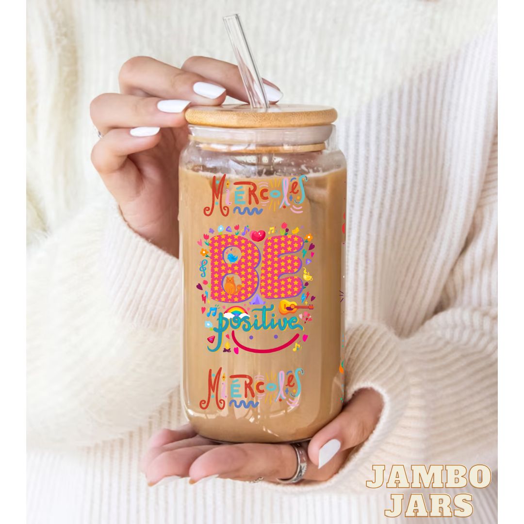 Daily Affirmation Glass Can