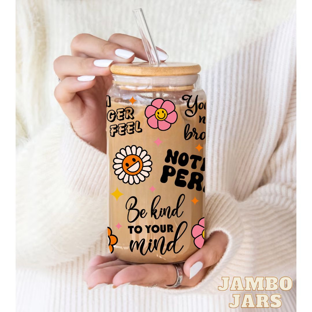 Smiley Quotes Glass Can