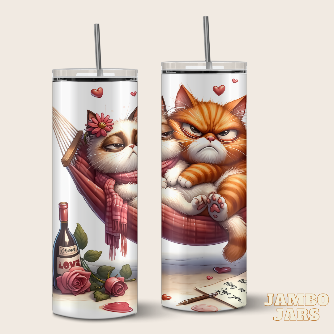 Grumpy Love Cats Tumbler