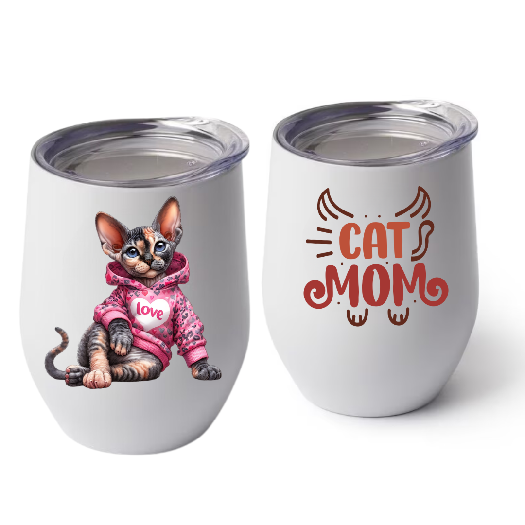 Cute Cat Wine Tumbler 3