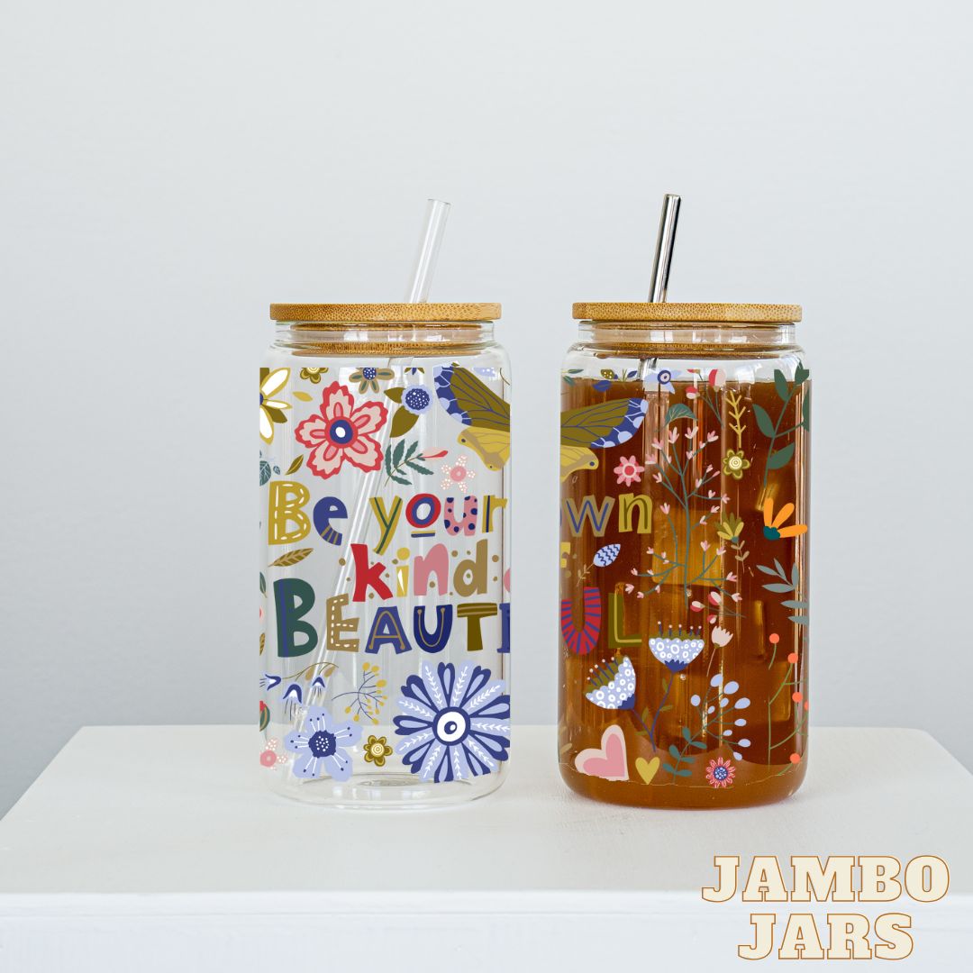 Self Love Affirmation Glass Can