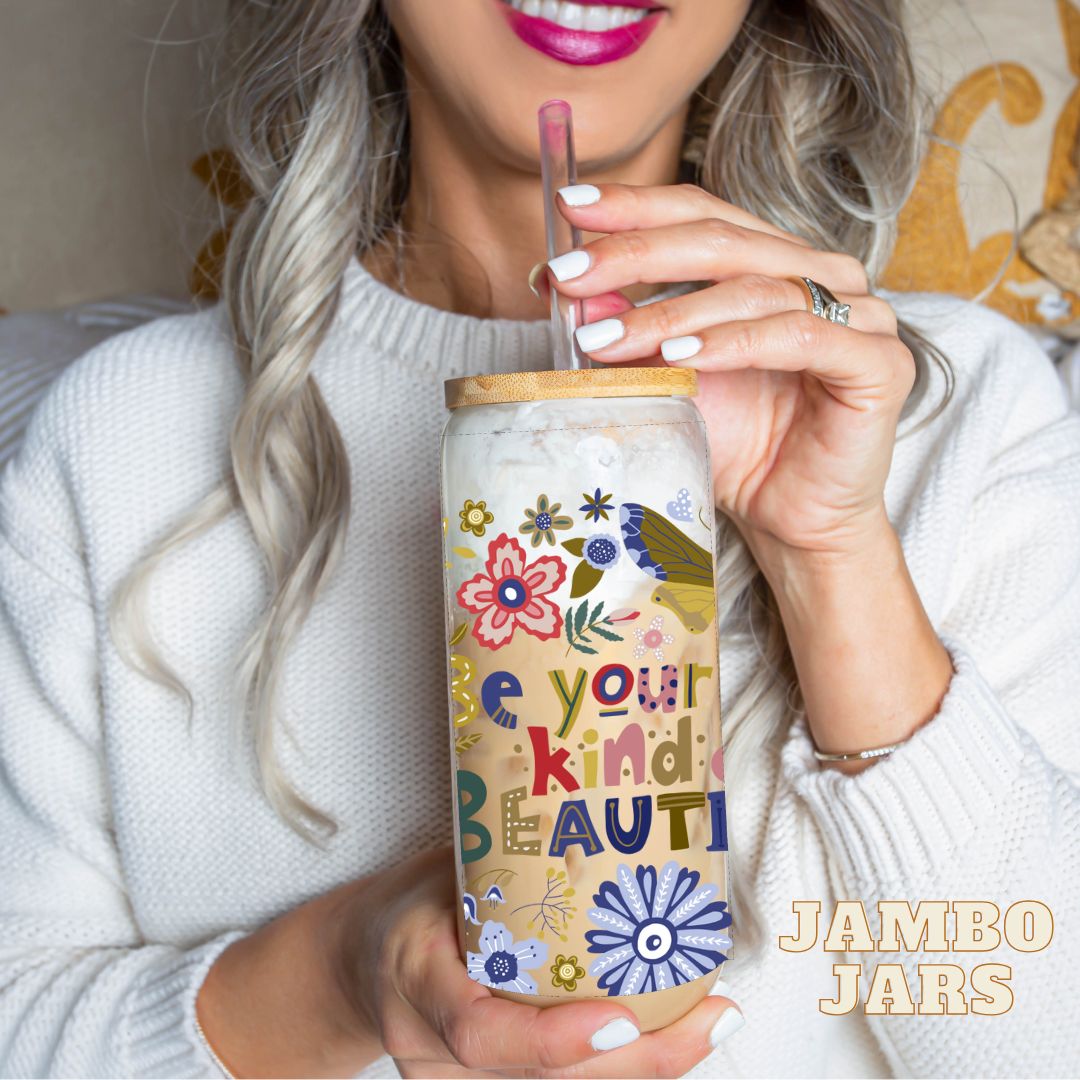 Self Love Affirmation Glass Can