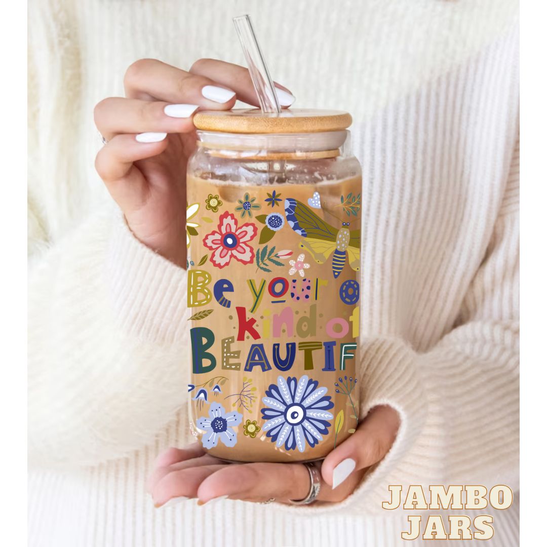 Self Love Affirmation Glass Can